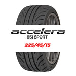 225/45/15 | ACCELERA 651 SPORT SEMI SLICK